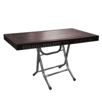 Aura Plastic Rectangular Foldable Table With Steel Legs  - 3M-AURA02