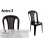 Amira 2 Plastic Armless Chair - 3M-AMI02-