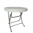 Laura Plastic Round Rattan Foldable Table With Steel Legs 