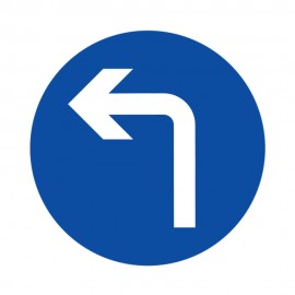 Compulsory Turn Left Ahead 